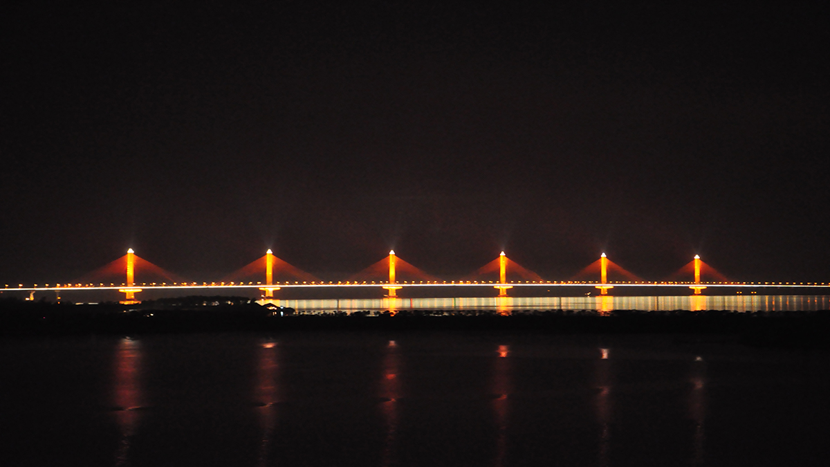 浙江嘉绍大桥夜景亮化项目